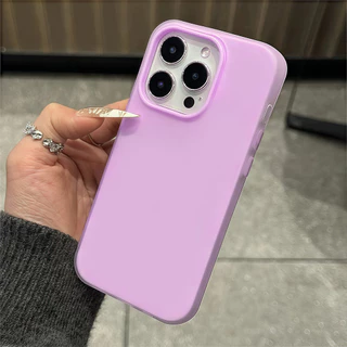 ส่งจากไทย เคสสำหรับไอโฟน15 สีเด่น เคสด้านครอบสองชั้นสีสัน For IPhone13 11 12 14PLUS 6/7/8 15 16Pro PROMAX X XS XR XSMAX