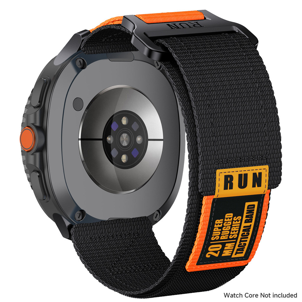 เหมาะสําหรับ Samsung Samsung Watch8/8classic Velcro Sports Strap Tactical Nylon Braided Strap Samsun