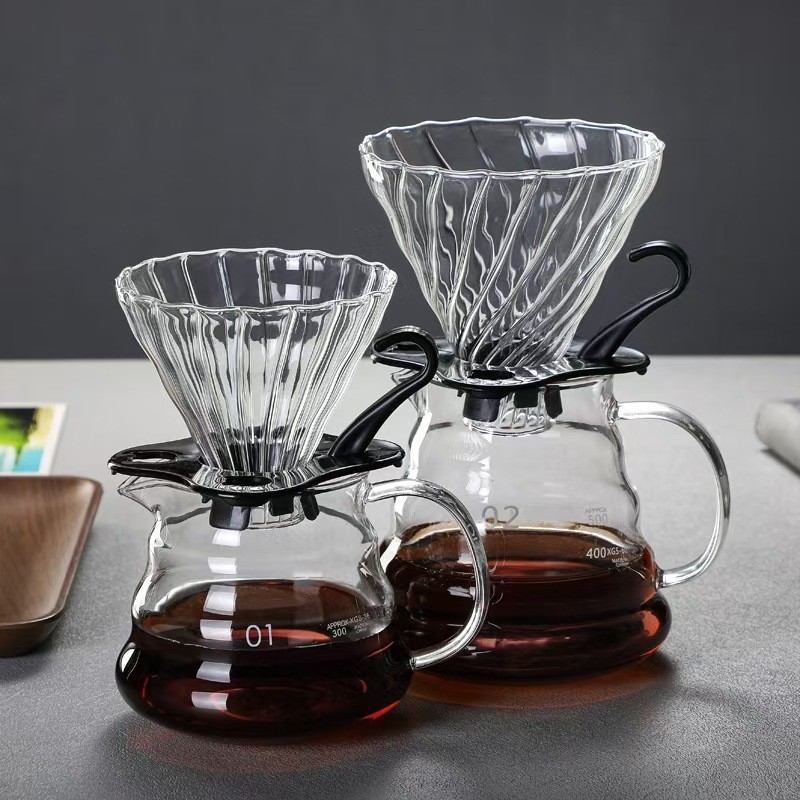 ดริปเปอร์ V60 กรวยดริปกาแฟ / เหยือกดริปกาแฟ 400มล. V60 Plastic Dripper RYEA