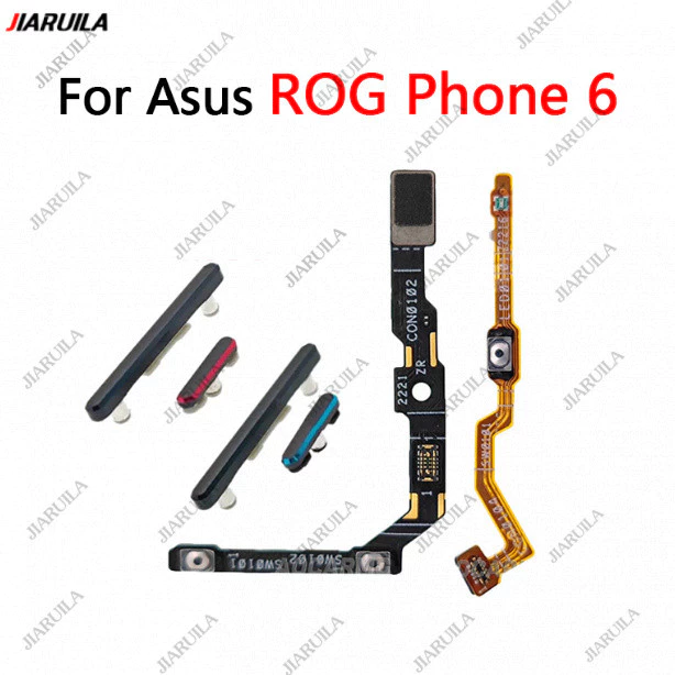 สําหรับปุ่มปรับระดับเสียงคีย์ Asus ROG Phone 6 SIde + อะไหล่เปลี่ยนชุดเปิด/ปิดเปิดปิดเปิดปิด