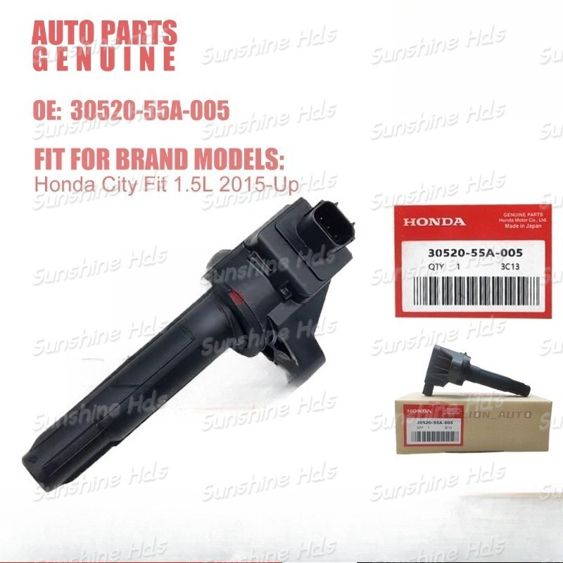 30520-55A-005 คอยล์จุดระเบิด Honda City T9A, BRV, JAZZ T5A GK 2014-2020 คอยล์จุดระเบิด