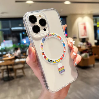 Magnetic Case เคสทรศัพท์ For iPhone 16 Pro 17promax 17 13 11 12 14 15Pro 14promax เคสกันกระแทก รองรับการชาร์จแบบไร้สาย