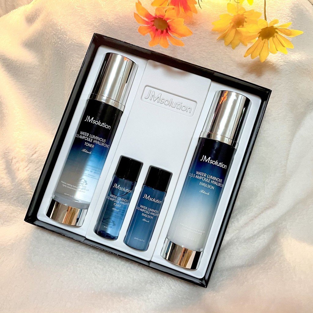 เกาหลีเกาหลี JMsolution First Aid Water Nourishing Water Hyaluronic Acid Water Lotion Care Set Box M