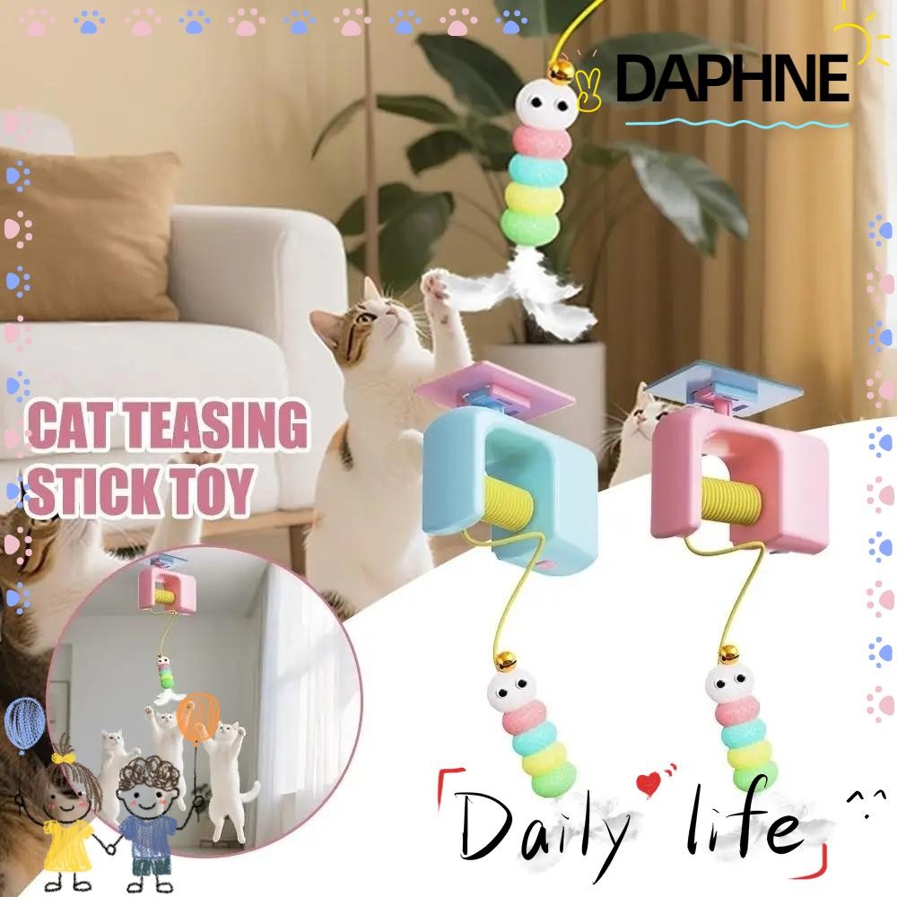 DAPHNE Cat Yo-Yo ของเล่นไฟฟ้า, ชาร์จ Self-entertainment และ Fun Teaser ของเล่นสําหรับแมว, ของขวัญอัตโนมัติยก Cat Teaser Artifact ของเล่นแขวนประตู