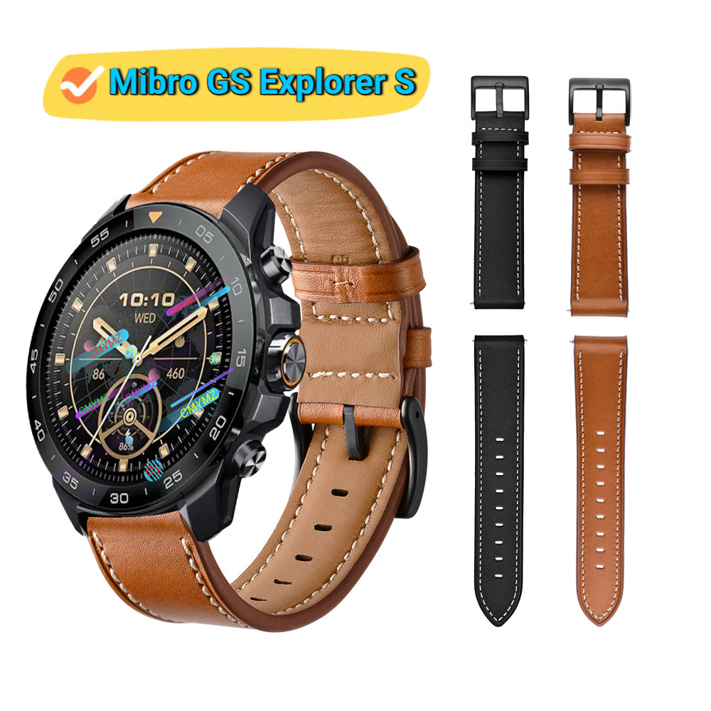 Mibro GS Explorer S strap สายหนัง Mibro watch GS Explorer S strap สายรัดข้อมือกีฬา