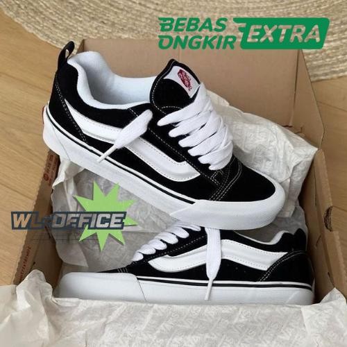 รองเท้าผ้าใบ Knu Skool สําหรับผู้ชายและผู้หญิง จัดส่งฟรี รองเท้าแฟชั่นลําลอง - KNU BW, 31