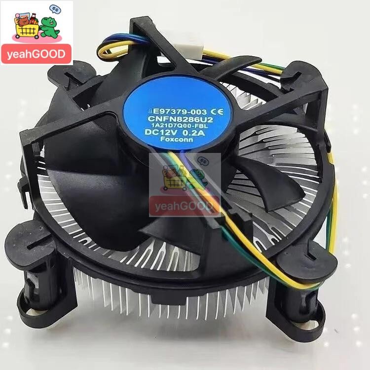 1pcs CNFN8286U2 CPU Cooler สําหรับ i3 i5 i7 ซ็อกเก็ต LGA 1150 1151 1155 1156 C0155 0.2A 12V Z33 พัดล