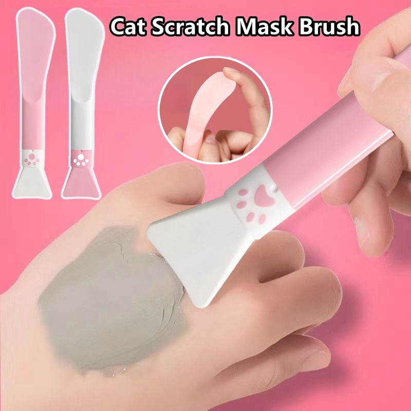 แปรงมาส์กซิลิโคนแปรงแต่งหน้า แปรงมาส์กหน้า Smear Mud Mask เครื่องมือความงามบนใบหน้าพิเศษ