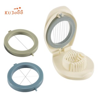 เครื่องตัดไข่มัลติฟังก์ชั่นเครื่องตัดไข่ใบมีดสแตนเลสพร้อมกล่…