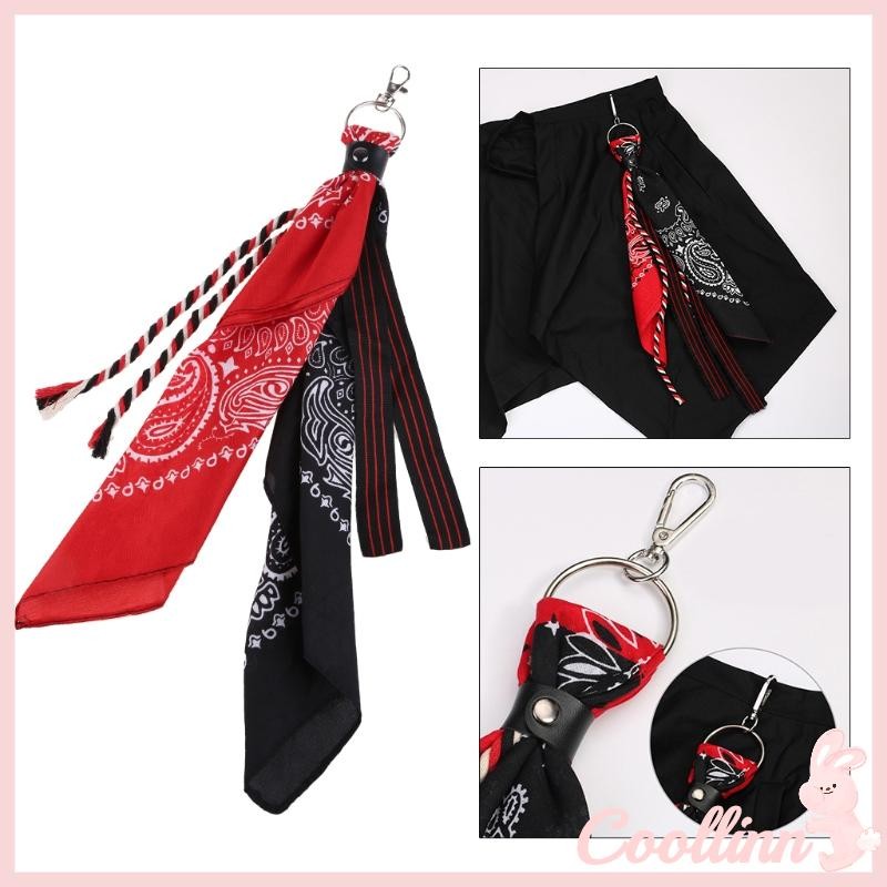 COO Paisley Bandana Kerchief Wallet Chain Ribbon Biker Headscarf Jean Pants พวงกุญแจ
