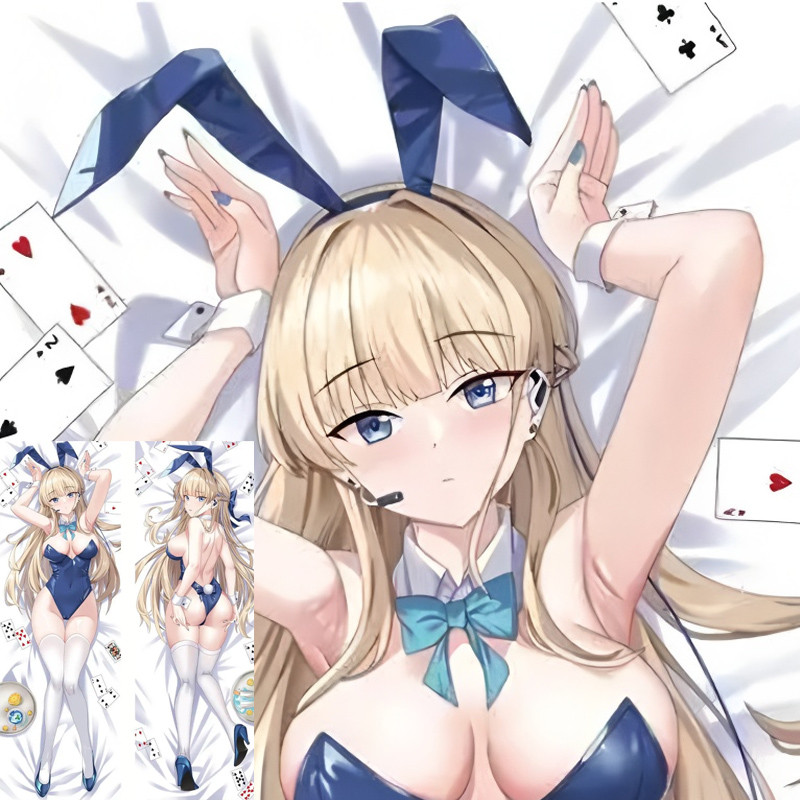 Dakimakura อะนิเมะ Ichiose Asuna จาก Blue Archive พร้อมพิมพ์สองด้าน และตัวเลือกการกำหนดเอง