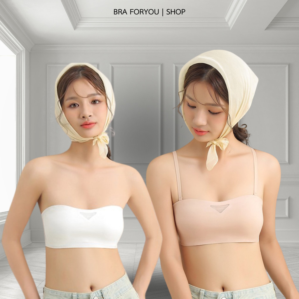 Bra Foryou บราเกาะอก ตะข่ายสามเหลี่ยม ไร้รอยต่อ กระชับระบายอากาศ (333) เสื้อผ้าผู้หญิง