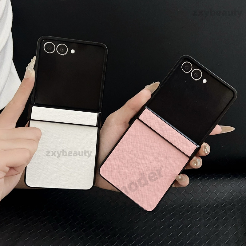 ปลอกสําหรับ Samsung Galaxy Z Flip 8 7 5G 4G 2026 กรณีกันกระแทกนุ่มหรูหราฝาครอบโทรศัพท์หนังสําหรับ ZFlip7 Flip7 Filp Flip8 ป้องกันกลับกรณี