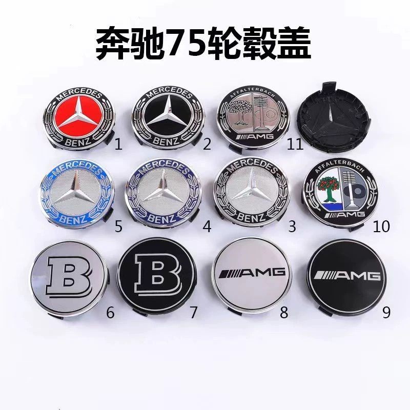✨Benz Hub Cap Standard Center Cap S320 S350 S600 E300 E260 ML350 Benz Hub Steel Ring 25.8.1