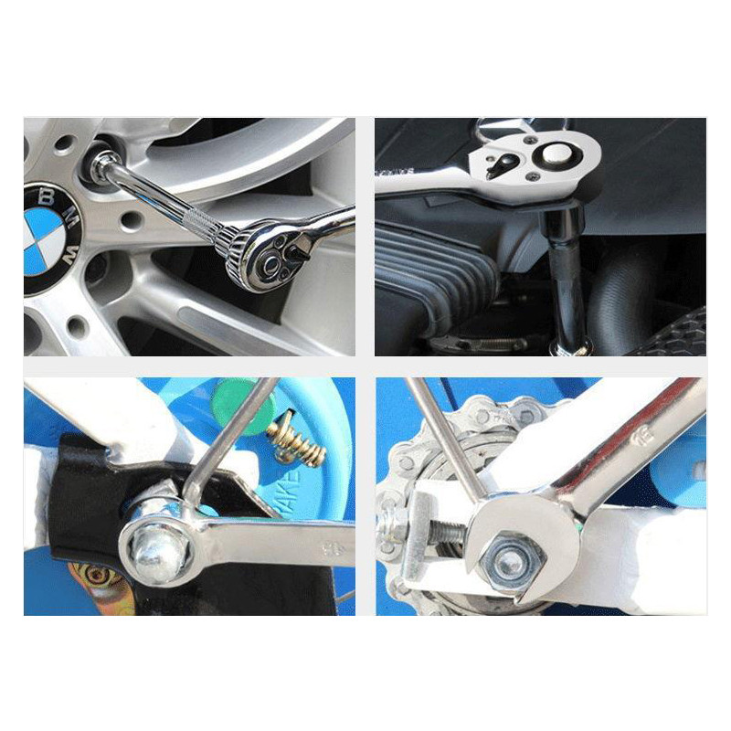 ชุดบล็อกประแจ เครื่องมือช่าง ชุดประเเจ ประแจ ชุดบล็อก 46 ชิ้น ขนาด 1/4 2 หุน จำนวน 46 pcs บล็อก ชุดเครื่องมือช่าง - รูปที่ 2