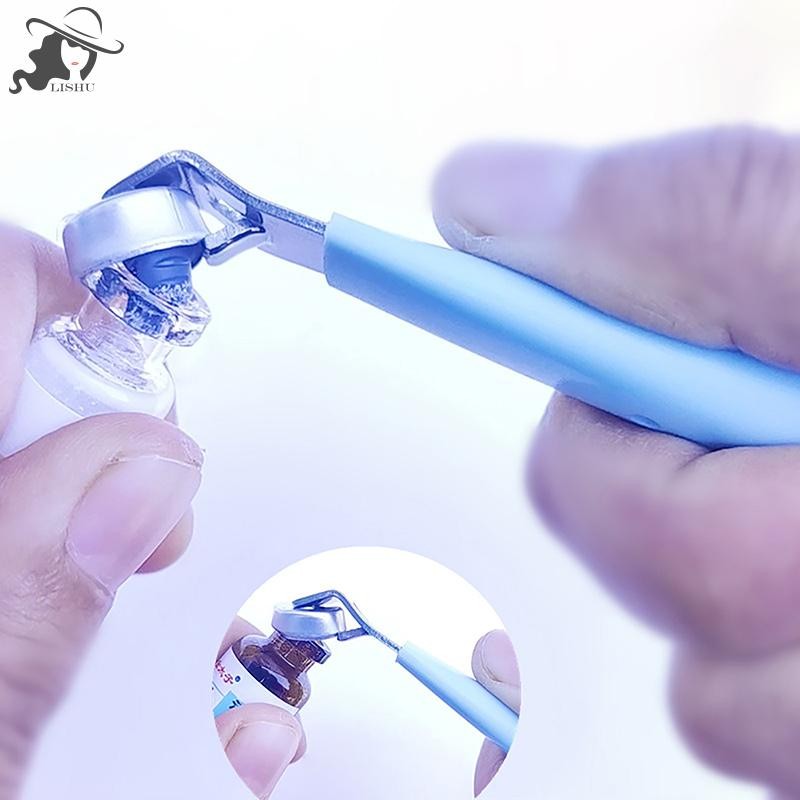 LISHU สแตนเลส Oral Liquid Vial เปิดแบบพกพา Ampule ที่เปิดขวดที่เปิดกระป๋องอุปกรณ์ครัว Doctor เครื่องมือทางการแพทย์ th