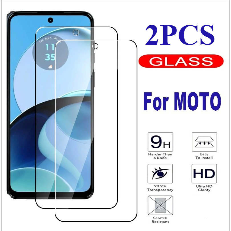 2PCS กระจกนิรภัยป้องกันหน้าจอสําหรับ Motorola ThinkPhone 25 Moto Z4 S50 One Vision Plus Macro Hyper 