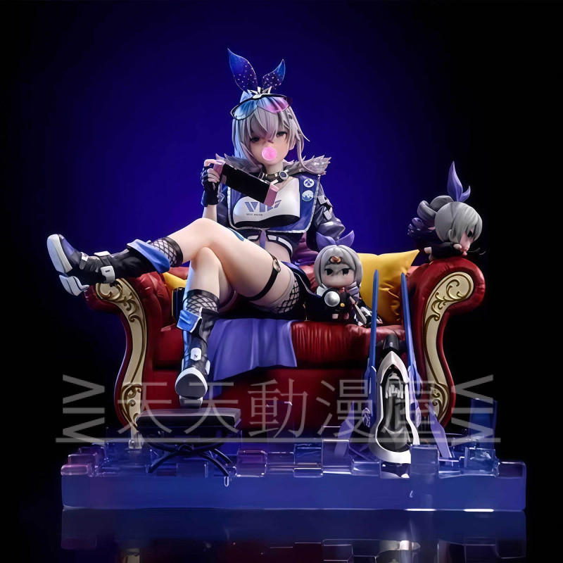 สตูดิโอยุบ Star Iron Hakimi-Silver Wolf Beautiful Girl Series ตุ๊กตาตกแต่งของขวัญชนิดบรรจุกล่อง