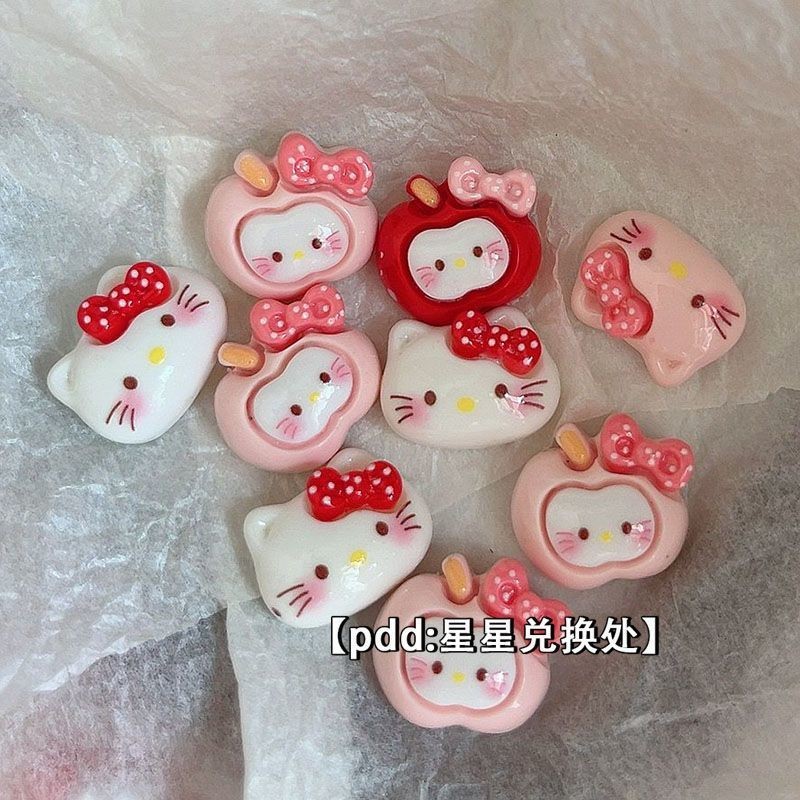 อุปกรณ์ตกแต่งครีมแบบ DIY: แอปเปิ้ล แมว โบว์ กาว ถ้วยน้ำ กิ๊บรองเท้า และดอกไม้ สำหรับงานสร้างสรรค์สามมิติ ราคา ถูกที่สุด ดีลบีเคเค แกลเลอรีภาพที่ 7