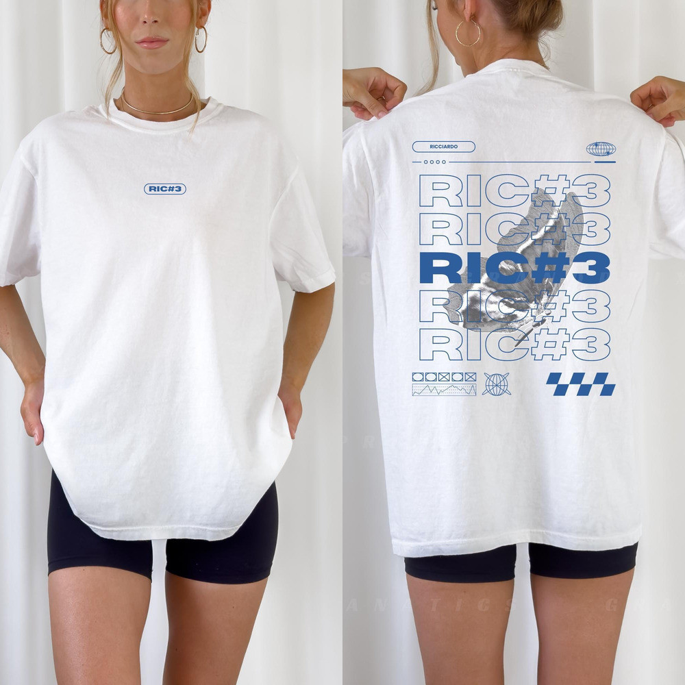 เสื้อยืด Daniel Ricciardo F1 Butterflies, Formula 1 Graphic Tee, เครื่องแต่งกายแข่งรถ Formula One, เ