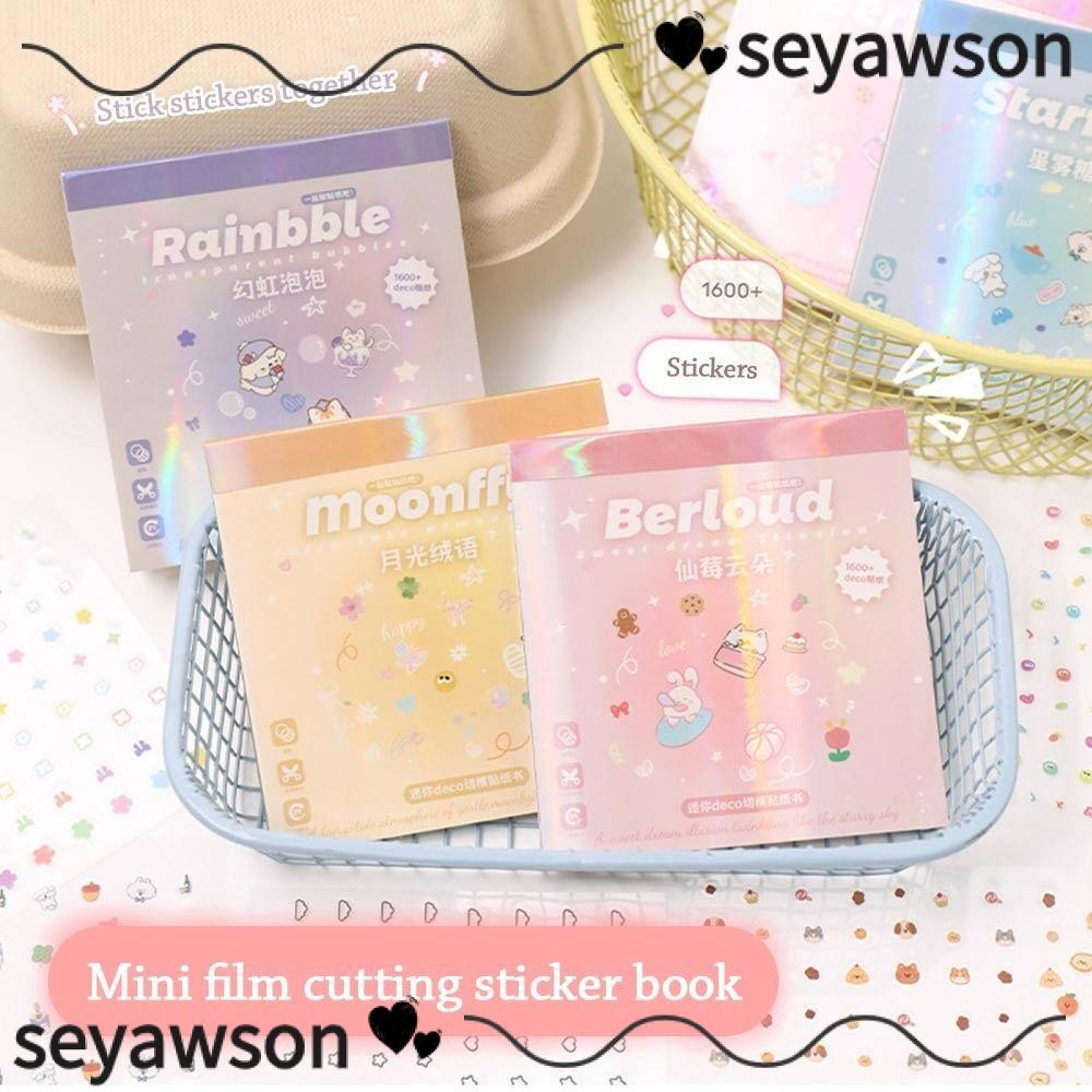 SEYAWSON 24 ชิ้น/เซ็ตถ้วยสติกเกอร์,No-Repeat Self กาวเล็บสติกเกอร์,แฟชั่นนุ่มนูนมัลติฟังก์ชั่รูปลอกเล็บสติกเกอร์สําหรับตกแต่งเล็บ