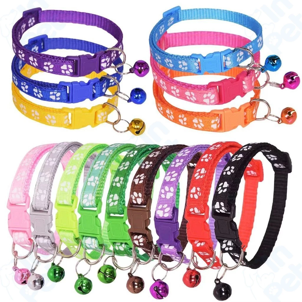 INPET ปลอกคอสัตว์เลี้ยง ปรับขนาดได้ มีกระดิ่ง คอแมว คอสุนัข ไซซ์เล็ก ใช้ได้ทั้งหมาแมว