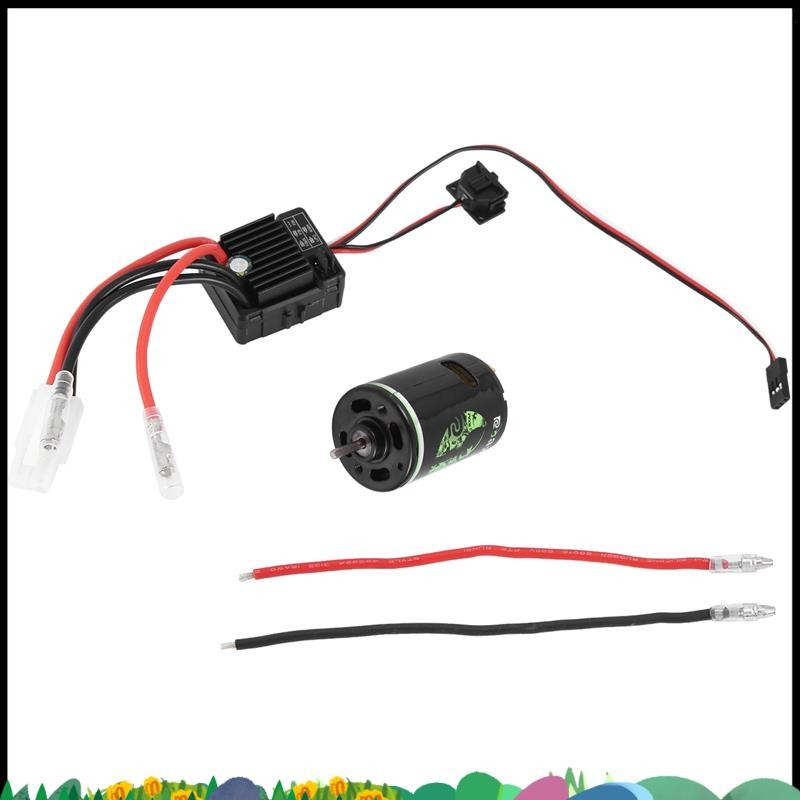 Super 540 แปรงมอเตอร์ 27T 1060 แปรง ESC 60A 2-3S LiPo กันน้ําควบคุมความเร็วไฟฟ้าสําหรับ RC 1/10 รถ