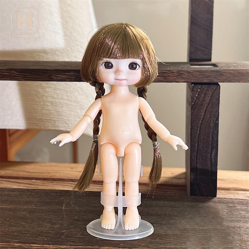 Tianyuaneee 1 ชิ้น 16 ซม. ตุ๊กตาแสดงออกที่แตกต่างกัน, น่ารัก 1/8 ตุ๊กตา BJD, 13 ข้อต่อเคลื่อนย้ายได้