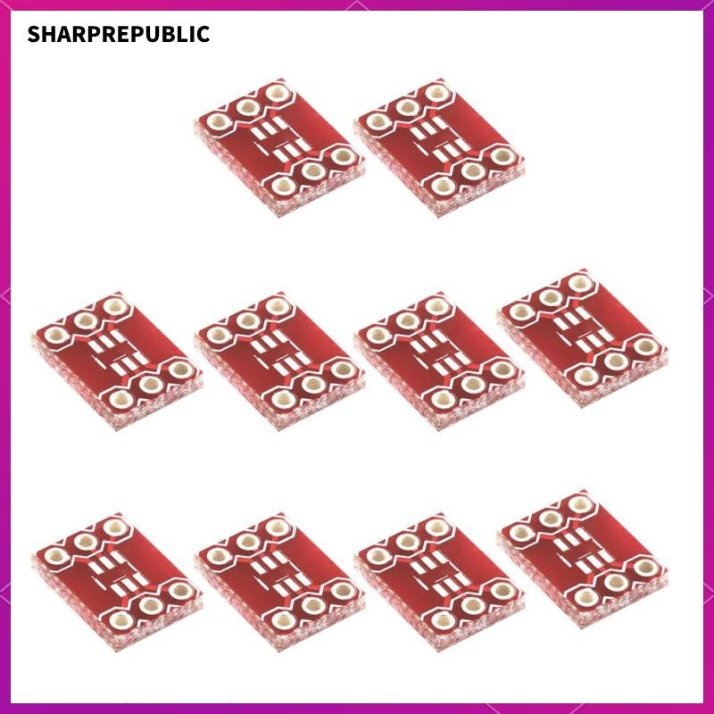 [Sharprepublic] แพ็ค 10 ชิ้น 6 พิน SOT23 เป็นอะแดปเตอร์ DIP บอร์ด PCB บอร์ดแปลง SMD