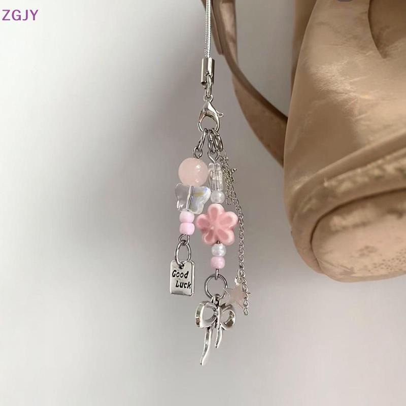 TEOROKK CCD ลูกปัดทําด้วยมือโฮมเมดสไตล์ผู้หญิง Ins สร้อยคอการ์ดโทรศัพท์มือถือ Guben จี้ใหม่