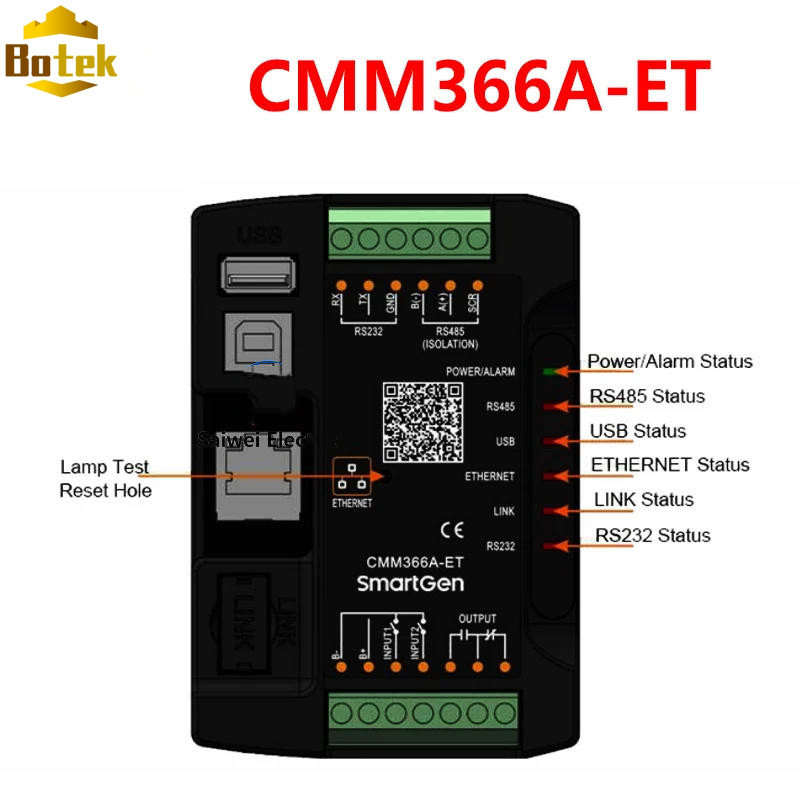 SmartGen CMM366A-ET แบบมีสาย Ethernet CMM366A WIFI CMM366A ET Cloud Server โมดูลการสื่อสารอินเทอร์เน