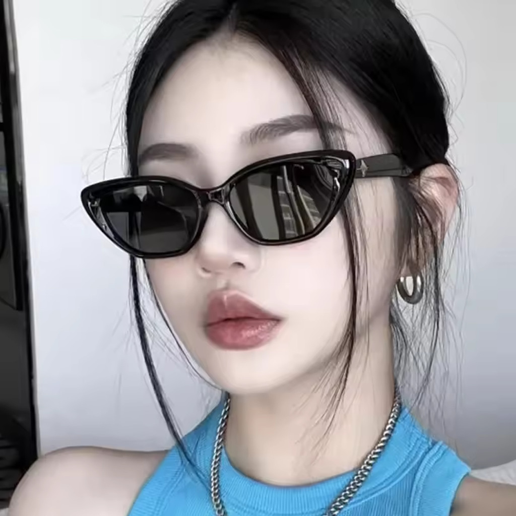 เลนส์บังแดดขนาด TK SOUND | Sunnies Cat Eye Design Senses แว่นกันแดดสร้างสรรค์สไตล์ย้อนยุคขั้นสูง G05