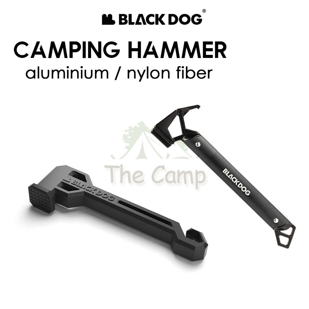 BlackDog Camping ค้อนกลางแจ้งหลายฟังก์ชัน เครื่องมือเต็นท์เหล็กหล่อ เพจ BD-LYC002