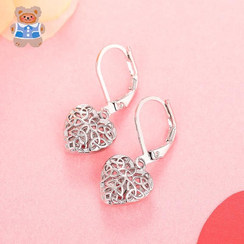 Heart Hollow Design ต่างหู Fairy Daily Matching Accessories แฟชั่นและต่างหู