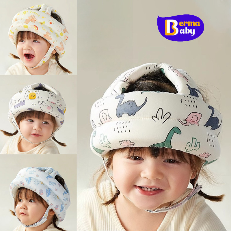 Berma Baby หมวกกันกระแทกเด็ก สามารถปรับได้ ปกป้องหัวของเด็ก 360 องศา ป้องกันการบาดเจ็บ เด็กหัดเดิน