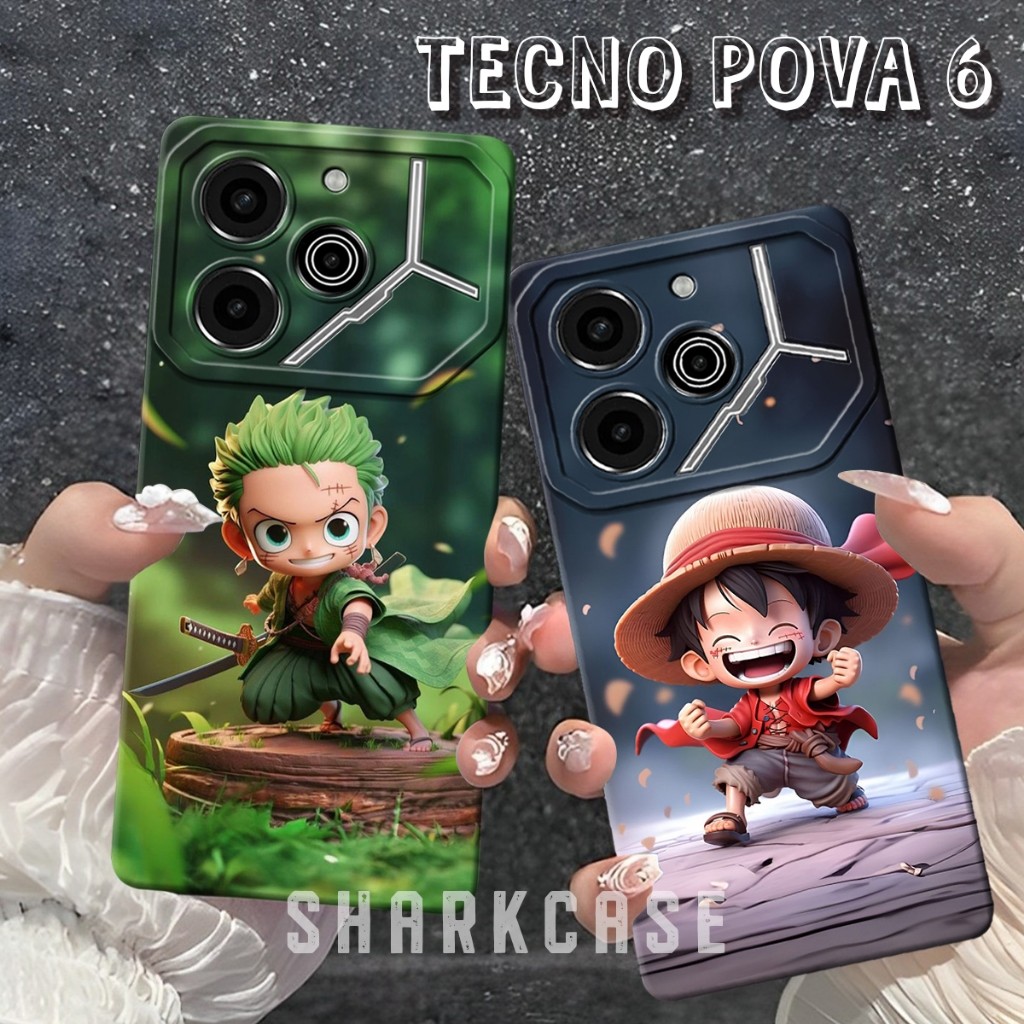 HP [SC] เคส TECNO POVA 6 4G / POVA 6 5G / POVA 6 PRO 5G / POVA 5 / POVA 5 PRO อะนิเมะล่าสุด Motif Mi