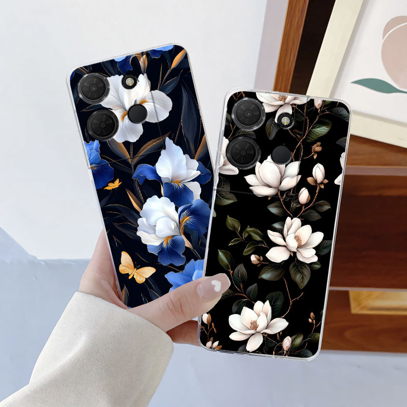 เคสโทรศัพท์สําหรับ TCL 503 T509K สําหรับ TCL 505 501 TCL503 Funda แฟชั่นโปร่งใสซิลิโคนนุ่มฝาครอบป้อง