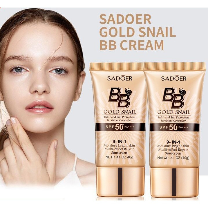 New Product#Golden Snail Sunscreen BB Cream Foundation sunscreen Makeup primer8ee