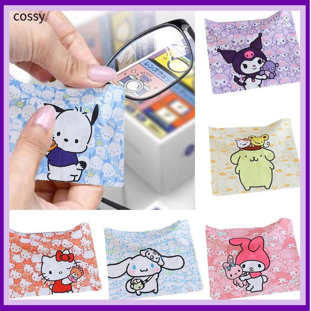 ผ้าเช็ดเลนส์คุณภาพสูง หนังกลับ นุ่ม สําหรับเช็ดแว่นและเลนส์ ลายการ์ตูนคุโรมิ