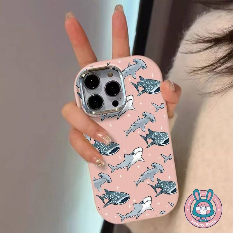 น่ารัก Shark สําหรับ Vivo iQOO Z10 Z9 Turbo Z9X Z8X Z7X Z7i Z8 Z7 Z5 Z5X Z3 Z1X Z1 U5 U3 U3 U3X 5G U