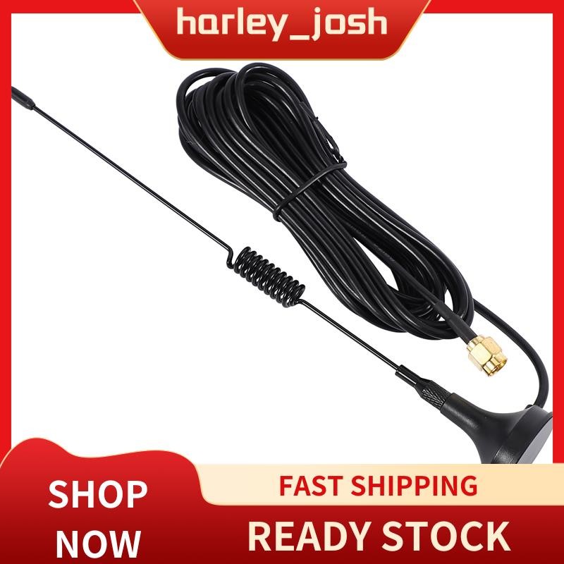 harley_josh 4G Monopole เสาอากาศดูดถ้วยแม่เหล็ก 3 เมตร Sma เสาอากาศความสูง 31 ซม. 10Dbi Gain Rg174 ส