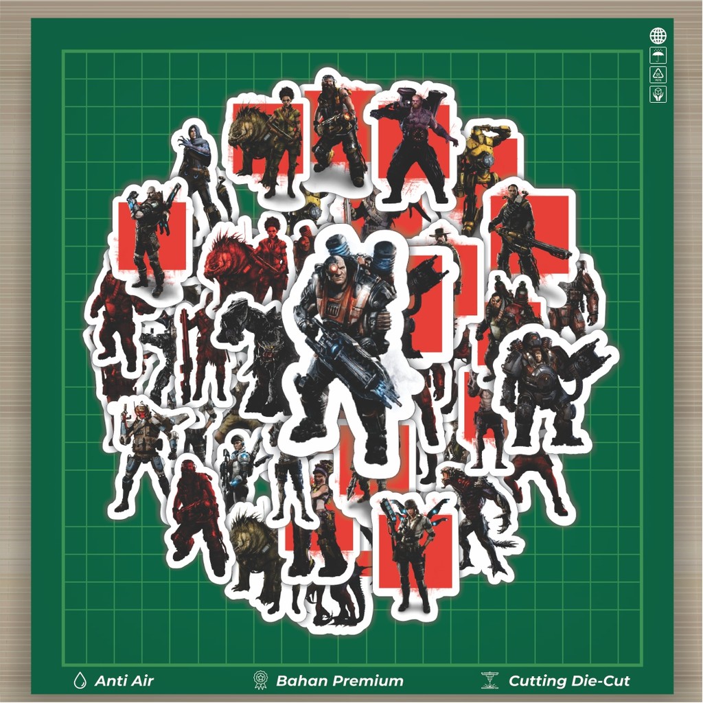 ร้อน 50 ชิ้น สติ๊กเกอร์ ชุดเกม Evolve ตัวละครผสม 1 สติกเกอร์แฟชั่นรถยนต์ Decal Cool การ์ดอัลบั้มไวนิ