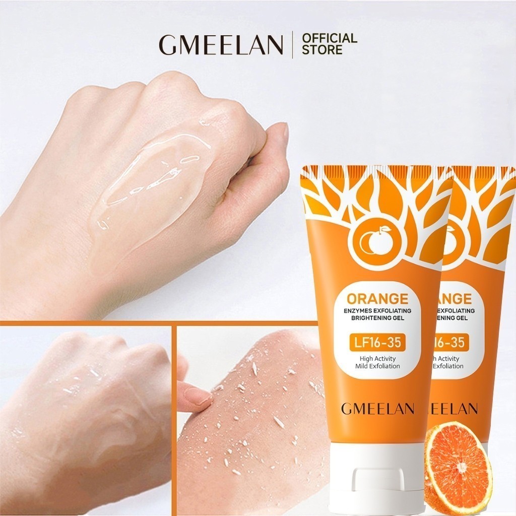 GMEELAN ORANGE EMZYMES EXFOLIATING BRIGHTENING เจลขัดผิวหน้า   Gmeelan ซากุระ กลูต้า ไบรท์เทนนิ่ง อั
