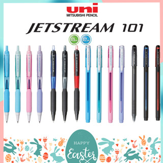 ปากกาลูกลื่น UNI JETSTREAM 101 แบบกดและปลอก ขนาด 0.5 และ 0.7…