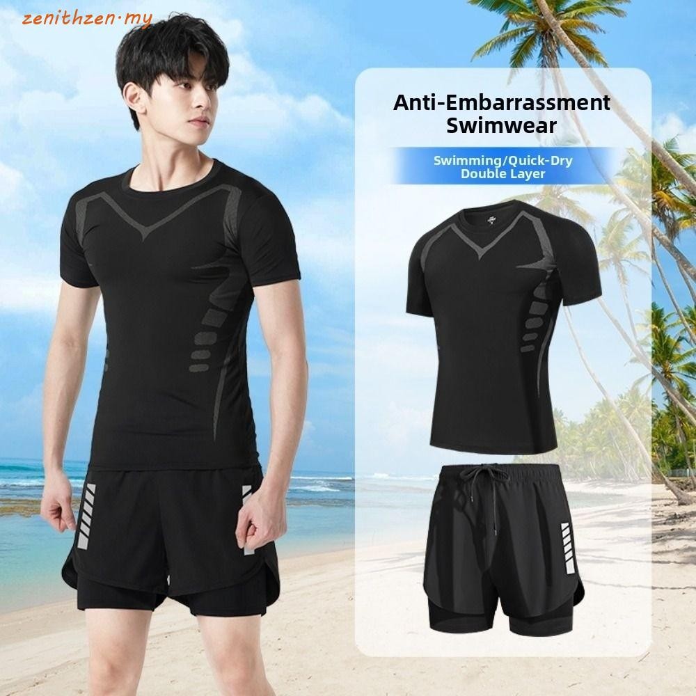 ZENITHZEN ชุดว่ายน้ําผู้ชาย,ชุดใหม่ออกแบบชุดว่ายน้ําน้ําพุร้อน,Anti Awkward Anti Awkward กางเกงว่ายน