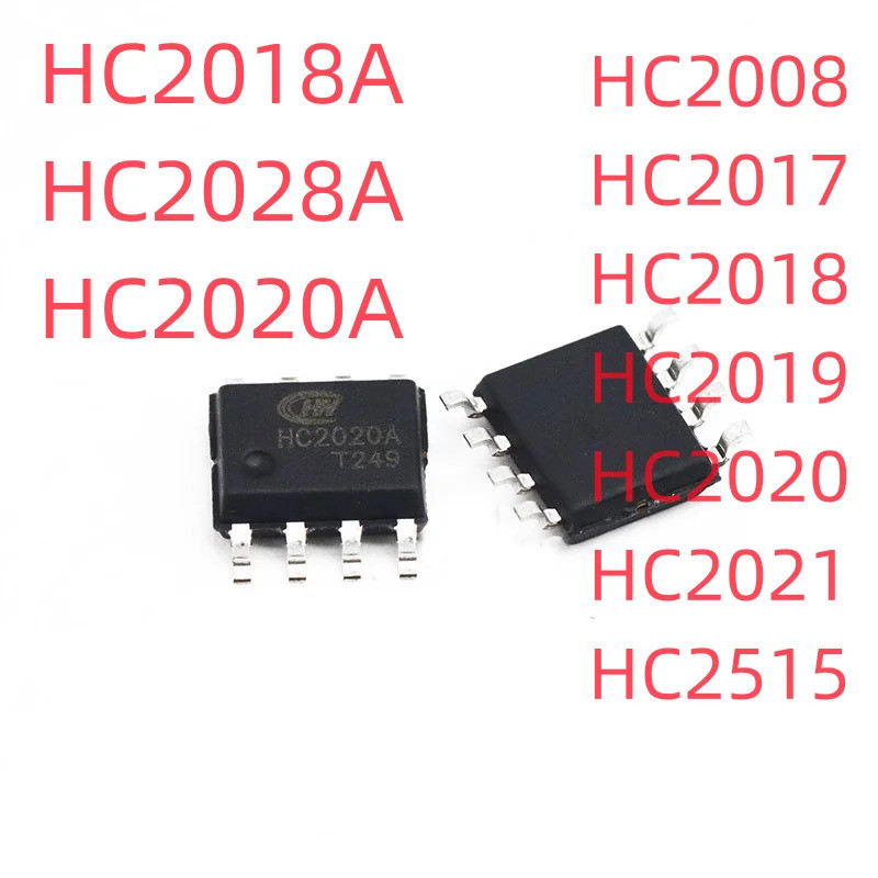 2-5PCS HC2008 HC2017 HC2018 HC2019 HC2020 HC2021 HC2515 HC2018A HC2028A HC2020A SOP-8 ใหม่ชิปเดิม TR