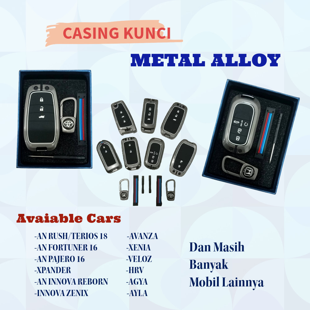 ≡อุปกรณ์เสริมเทรนด์͡o- [STMY4] Casing / Cover Case Key Case METAL Alloy All New Rush Terios Avanza X