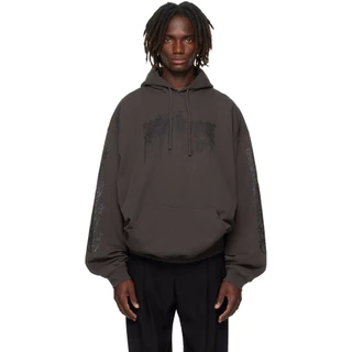 เสื้อสเวตเตอร์มีฮู้ด VETEMENTS พิมพ์ลายปักสไตล์ใหม่