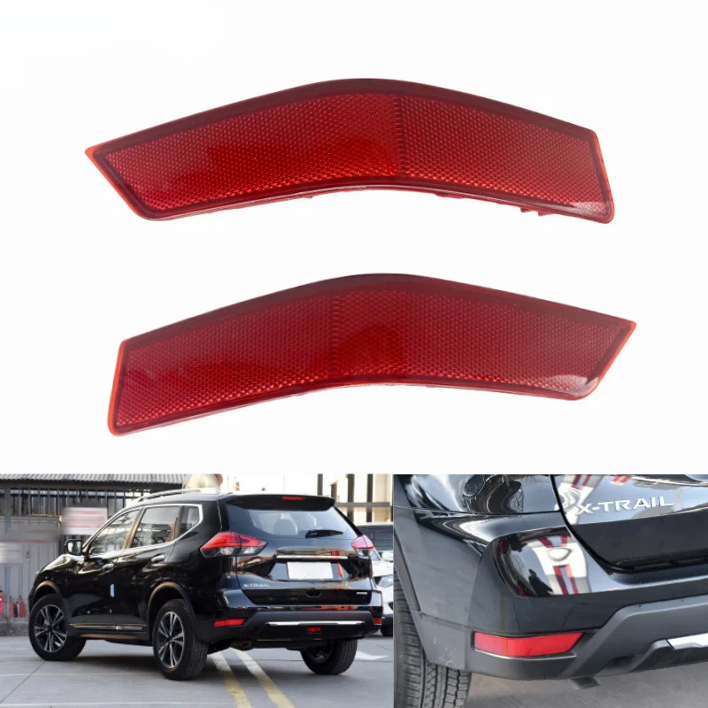 AAUTO รถด้านหลังกันชนหมอกโคมไฟหางเบรค Reflector ไฟสําหรับ Nissan X-Trail T32 2017 2018 2019 2020 ไฟป