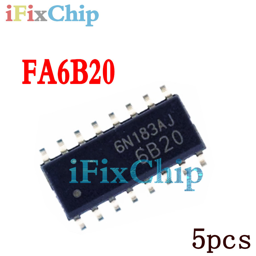 ชิ้นส่วนอิเล็กทรอนิกส์ FA6B20 6B20 sop-16 5 ชิ้น